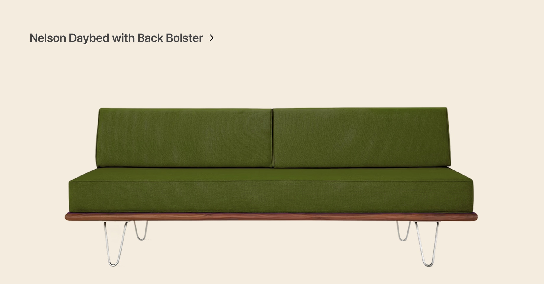 Nelson Daybed with Back Bolster