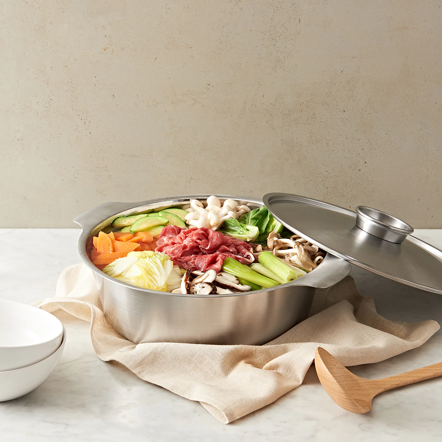 스테인레스 전골냄비 26cm | 찜기·찜통 | 요시카와 | LG전자 홈스타일