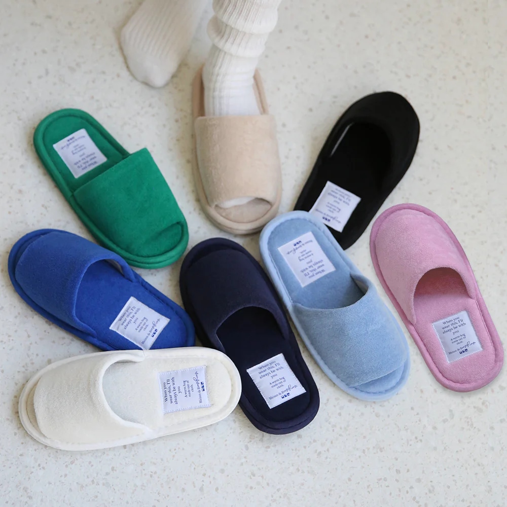 폭신한 층간소음 테리 워셔블 실내화 논슬립 룸슈즈 9colors (여성용/남성용)