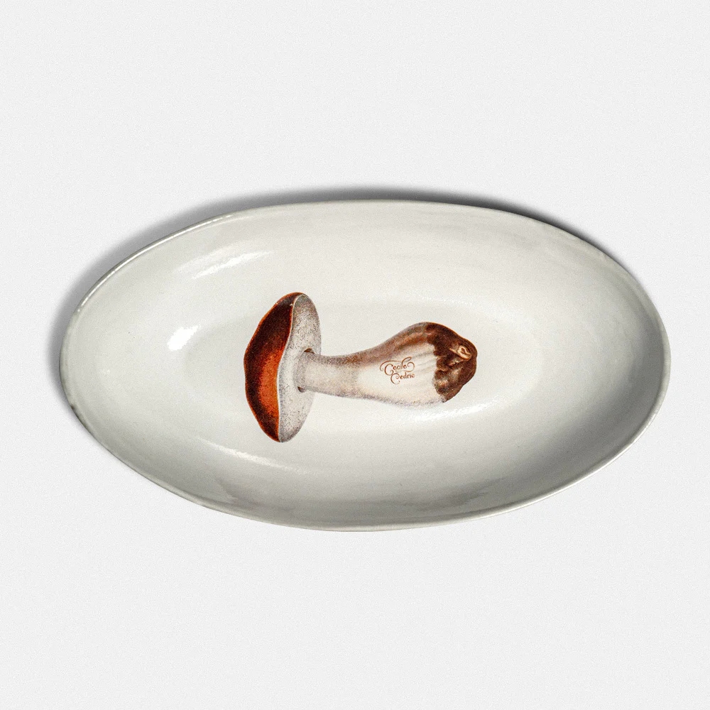 Oval Bowl - Champignon 핸드메이드 세라믹 버섯 오벌 볼