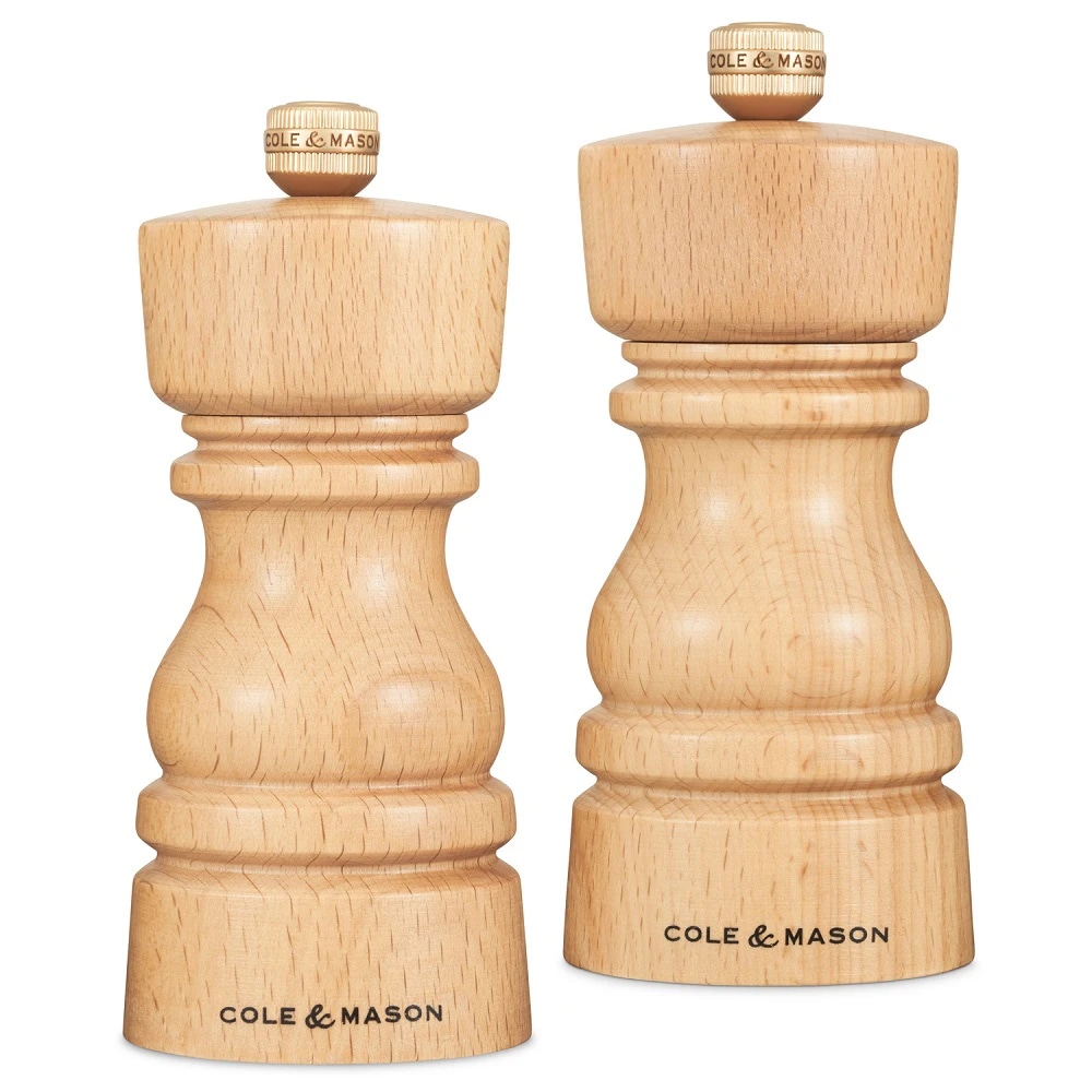 [콜앤메이슨] 런던 소금 후추 그라인더 선물 세트 - 내츄럴 비치 130mm