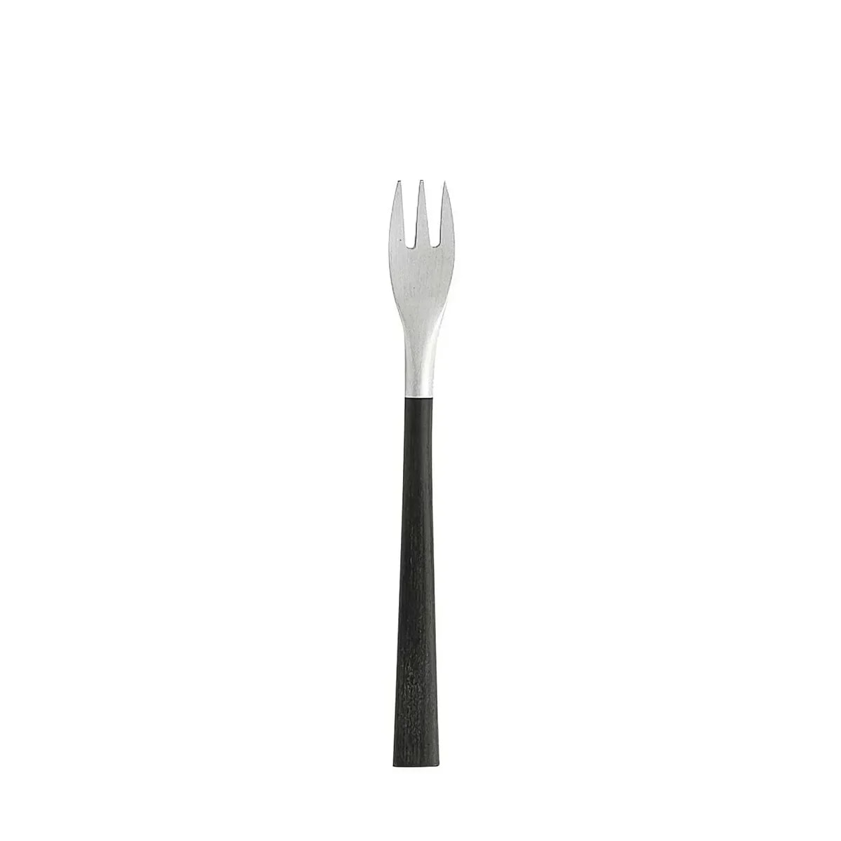 Stainless black cutlery cocktail fork