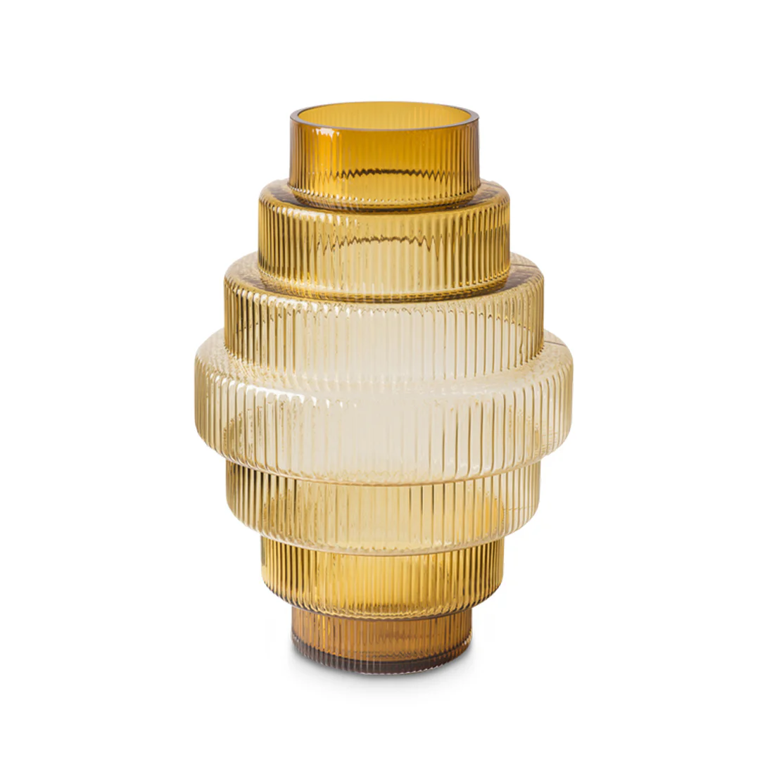 STEPS VASE _Small_ Ochre