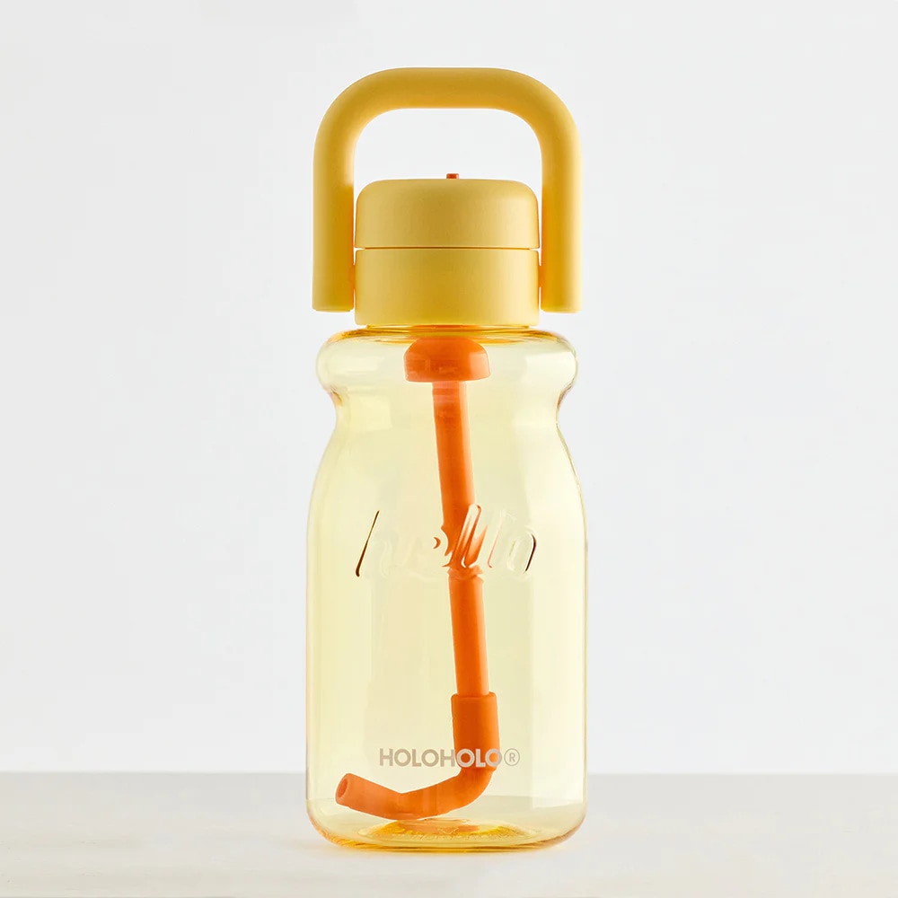 홀로홀로 원터치 트라이탄 밀크보틀 630ml 옐로우