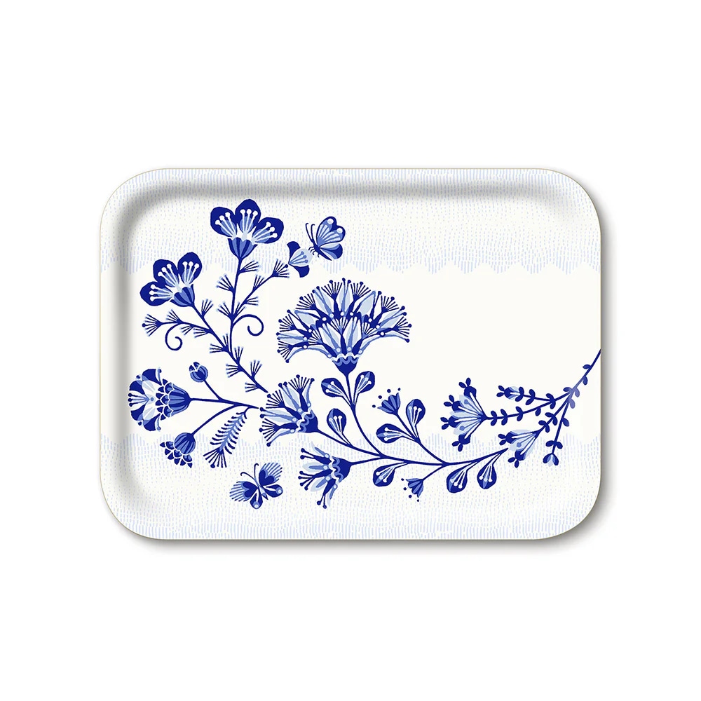 포크 플라워 사각 트레이 27x20cm