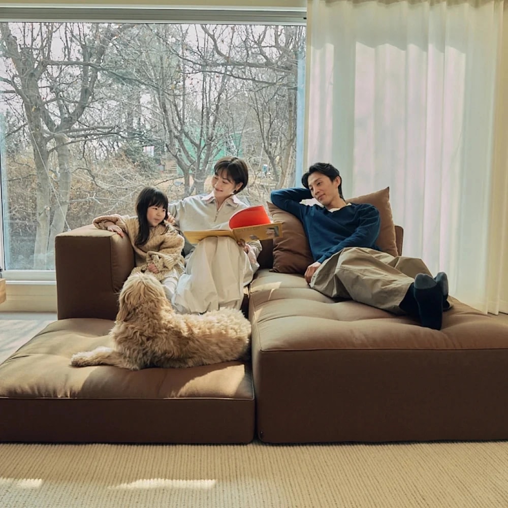 알로소 디딤 4인소파 패브릭소파 (4모듈라운지, 모듈소파, 노르딕패브릭)