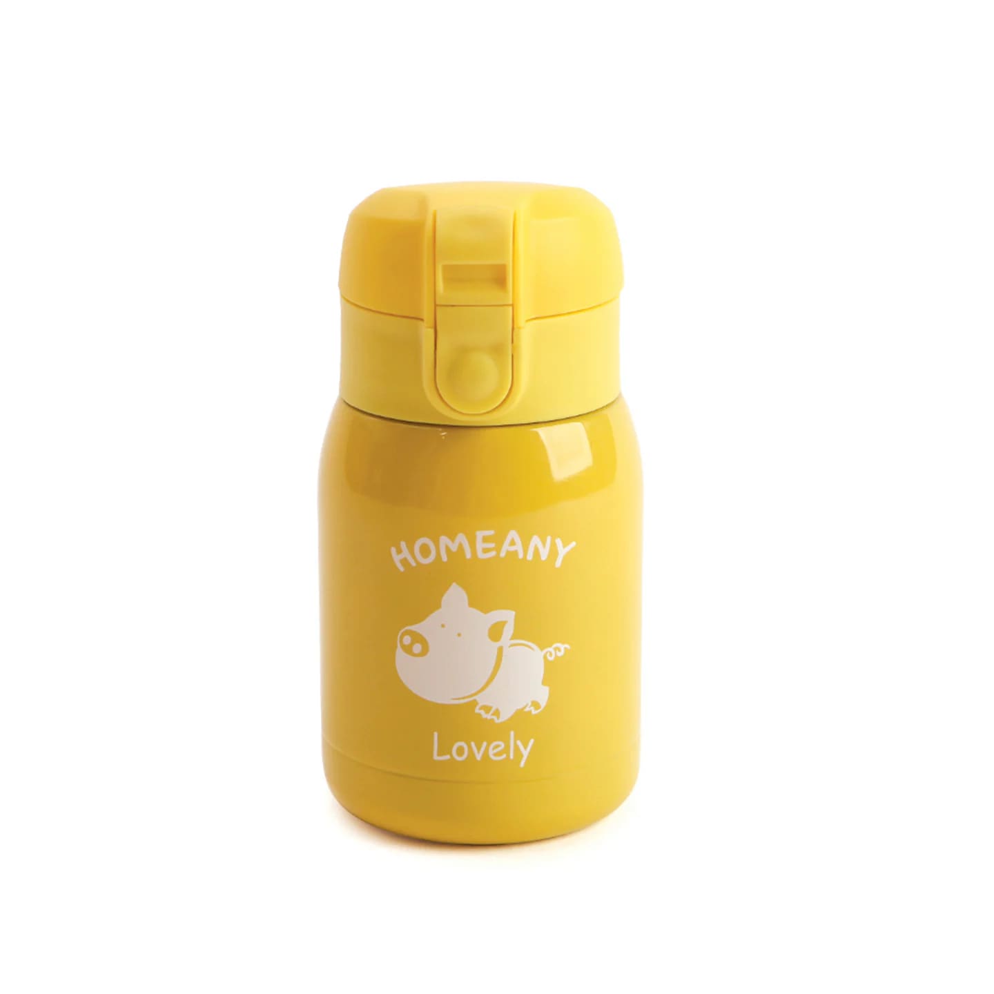 홈애니 원터치 보온보냉병 물병 200ml 옐로우