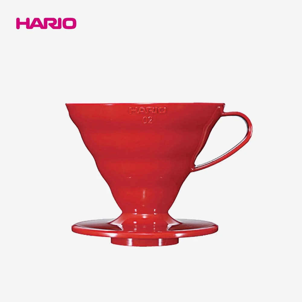 하리오 V60 플라스틱 드리퍼 02-레드 (VD-02R)