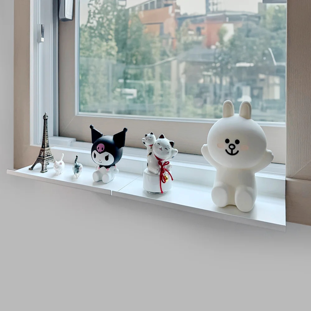 다용도 철제 창틀 선반 2P세트 (+자석후크) / 창문 화분 정리대