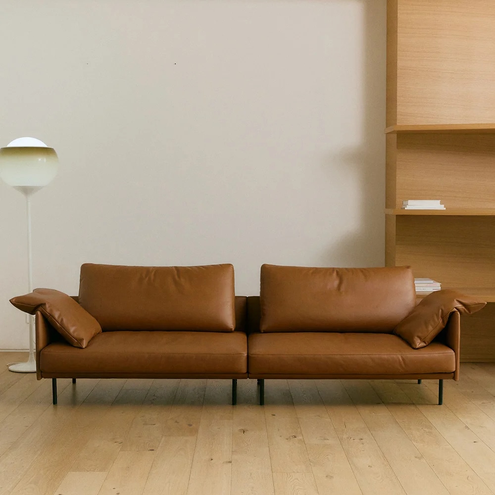 알로소 바드 3인소파 가죽소파 (소프트프리모가죽)