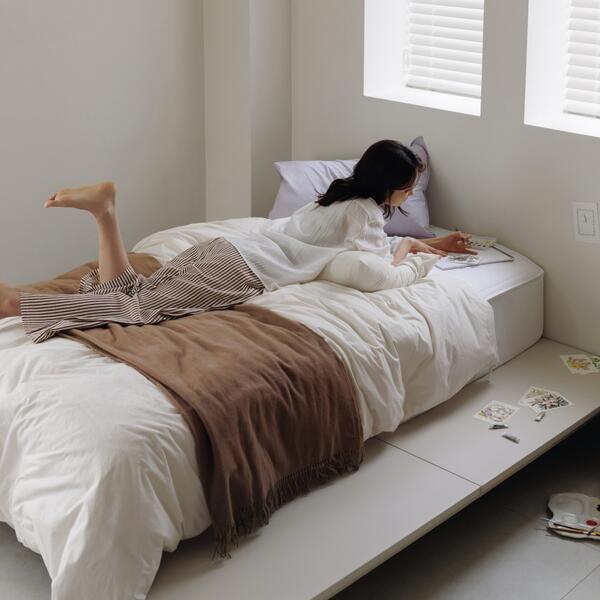 [일룸] 헤이즐R 무헤드 평상형 라지슈퍼킹 침대 프레임(LKK)