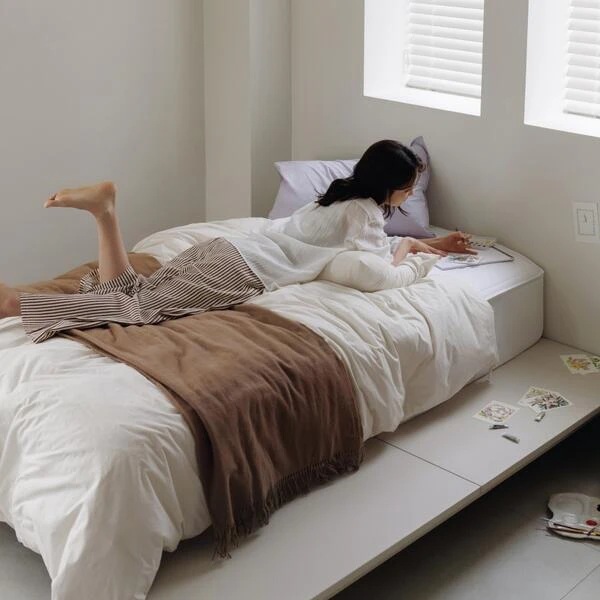 [일룸] 헤이즐R 무헤드 평상형 라지슈퍼킹 침대 프레임(LKK)