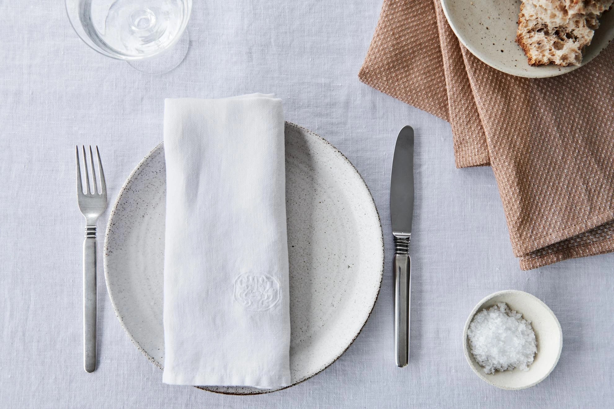 Georg Jensen Damask / Plain 린넨 냅킨 (2 pcs 세트)