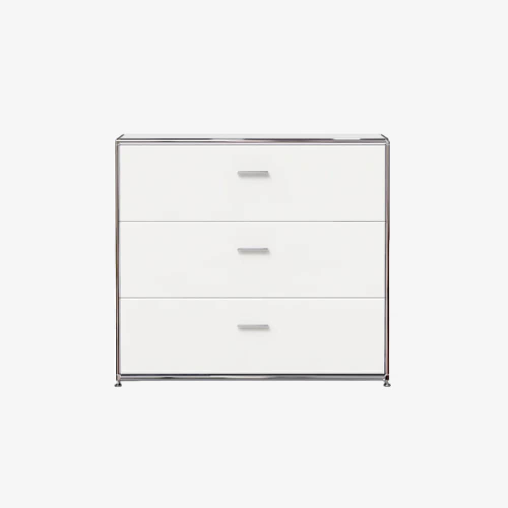 1 X 1 3 Drawer Unit (W 1000), White