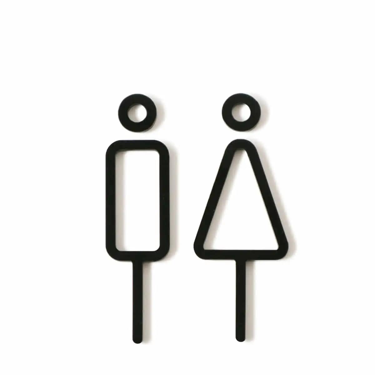 sign restroom 