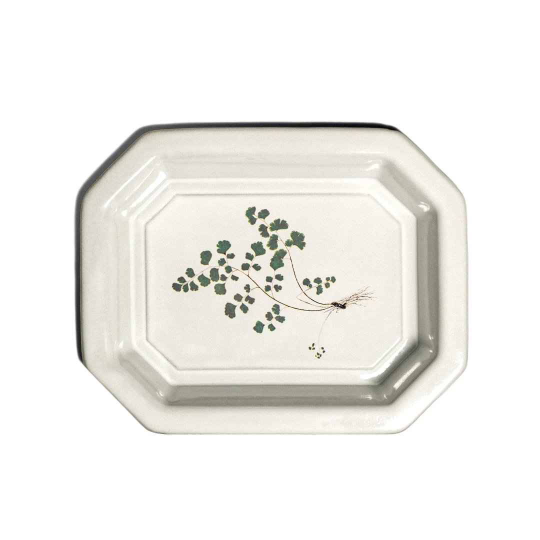 Octagonal Plate - Coriandre 고수 팔각 핸드메이드 세라믹 접시