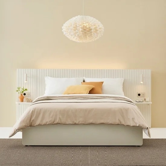 한샘 한샘 포에트 호텔 침대 Q/K 루바형(매트별도) + 450패널 +원형협탁