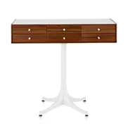 nelson miniature chest 6 drawers walnut-white