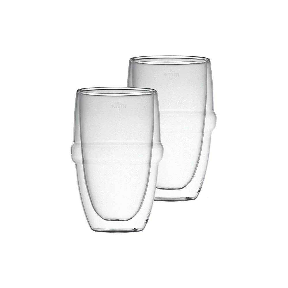 더블월 리본 이중유리컵 410ml 2P
