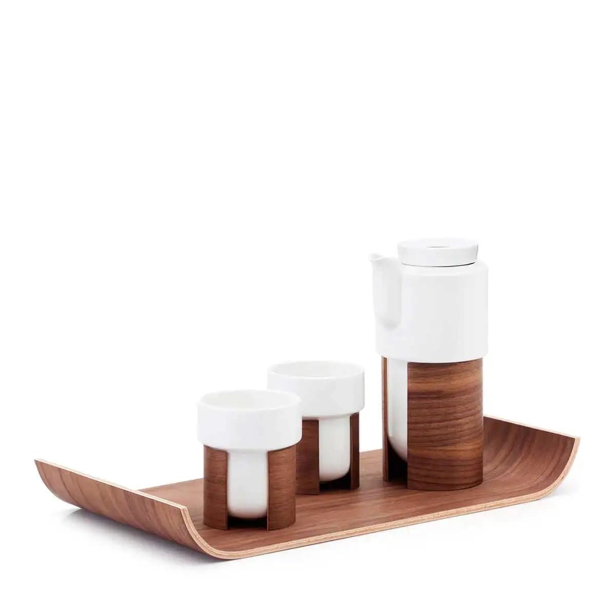 Warm Gift Set walnut-white
