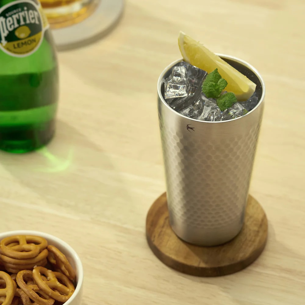 하로로 스텐 304 해머톤 아이스 컵 350ml