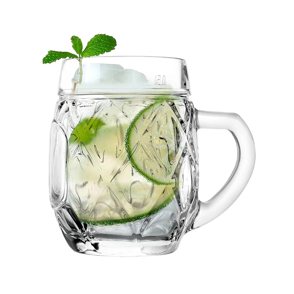 독일 스토즐 Oberglas Landsberg 랜드버그 맥주잔 손잡이 유리컵 500ml 1pcs