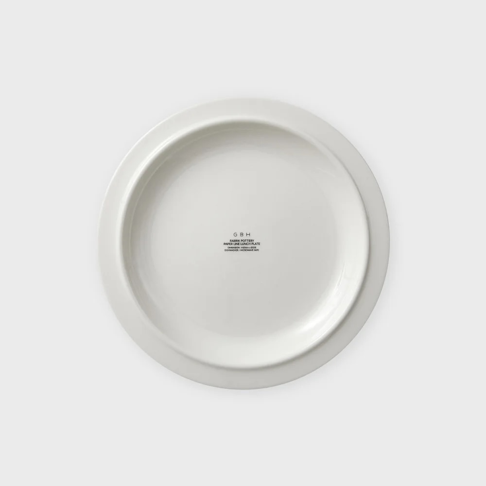 GBH HOME X FABRIK POTTERY PAPER LINE LUNCH PLATE