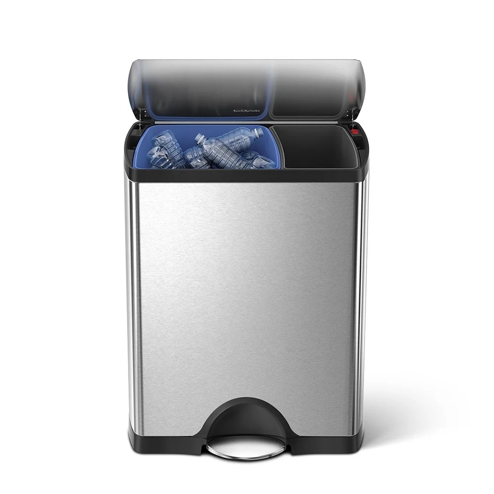 [Simplehuman]심플휴먼 디럭스 레턴귤러 재활용 휴지통_46L /SPH-CW1830