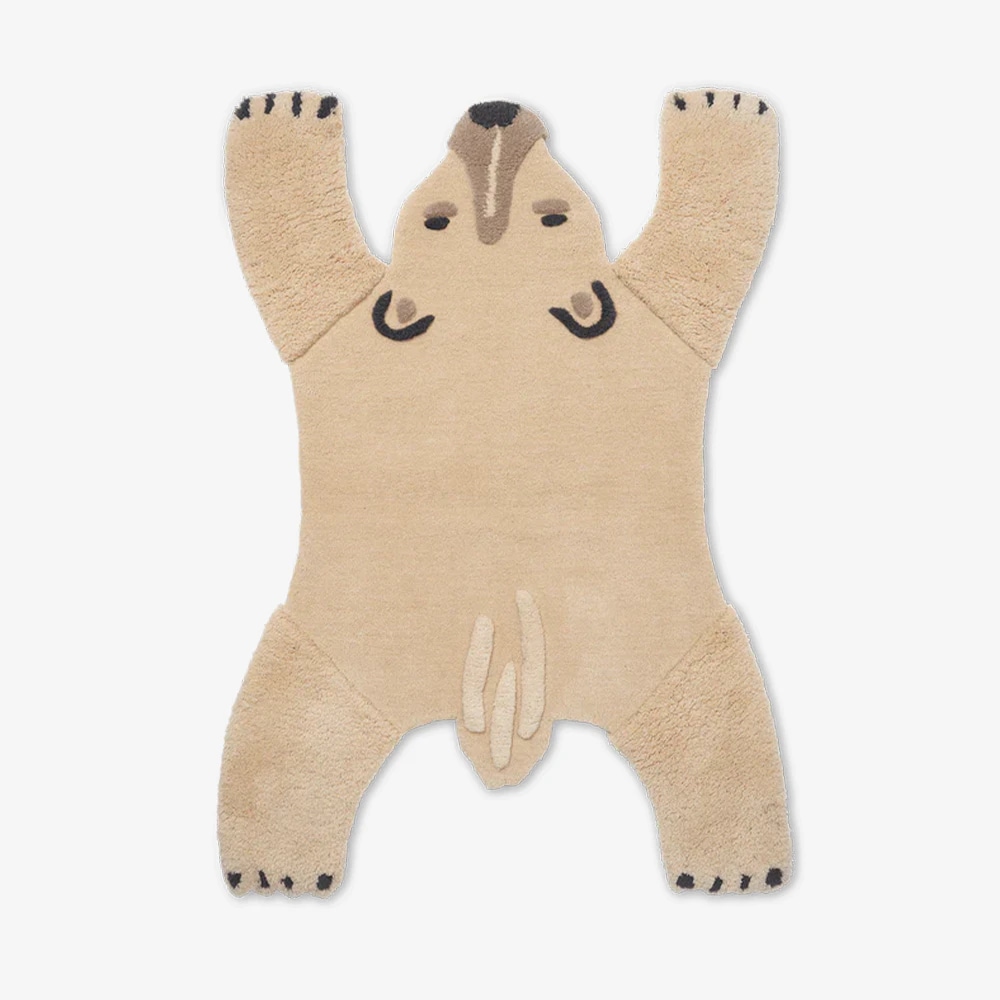 동물 북극곰 러그