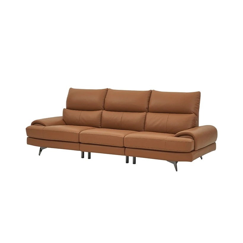 [까사미아] 벤스 4인 소파_카멜브라운