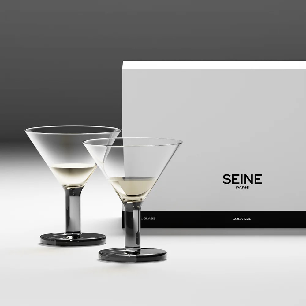 [센느파리] SEINE PARIS 크리스탈 글라스 NO.6 칵테일잔 2P세트