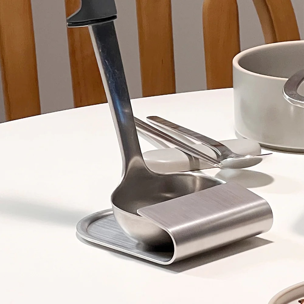 스텐 304 국자 받침대 조리도구 거치대