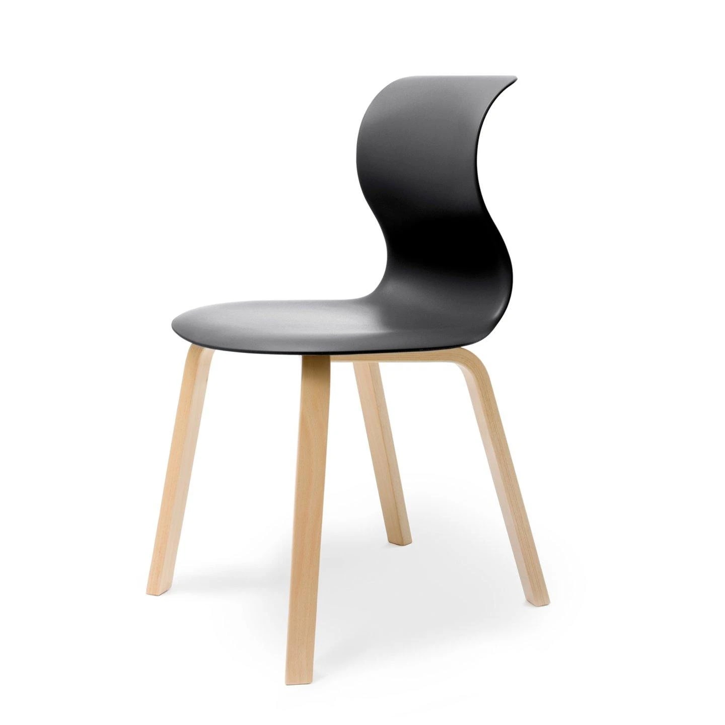 PRO 6 CHAIR (wooden legged)_Black