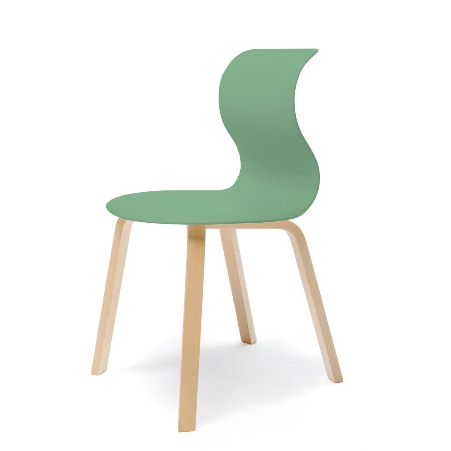 PRO 6 CHAIR (wooden legged)_Green