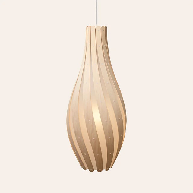 David Trubridge 스위시 Natural 킷셋조명, 560mm high