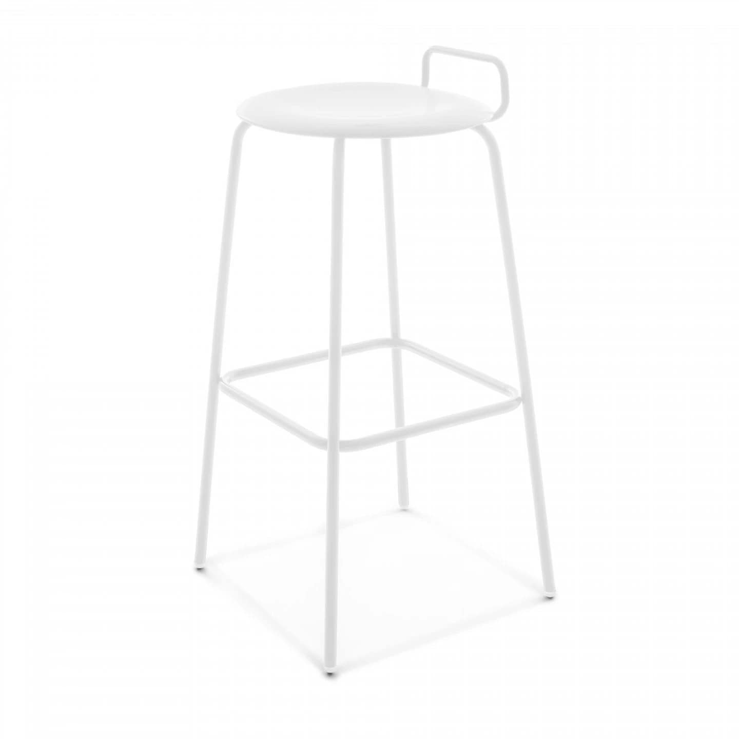 PRO COUNTER STOOL WITH BACK_White
