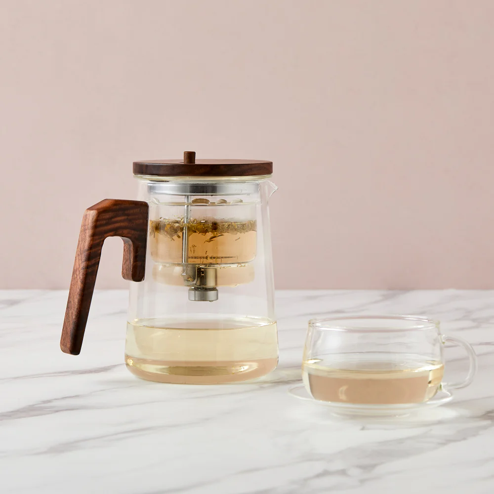ON 내열 유리 버튼드롭 티포트 표일배 650ml