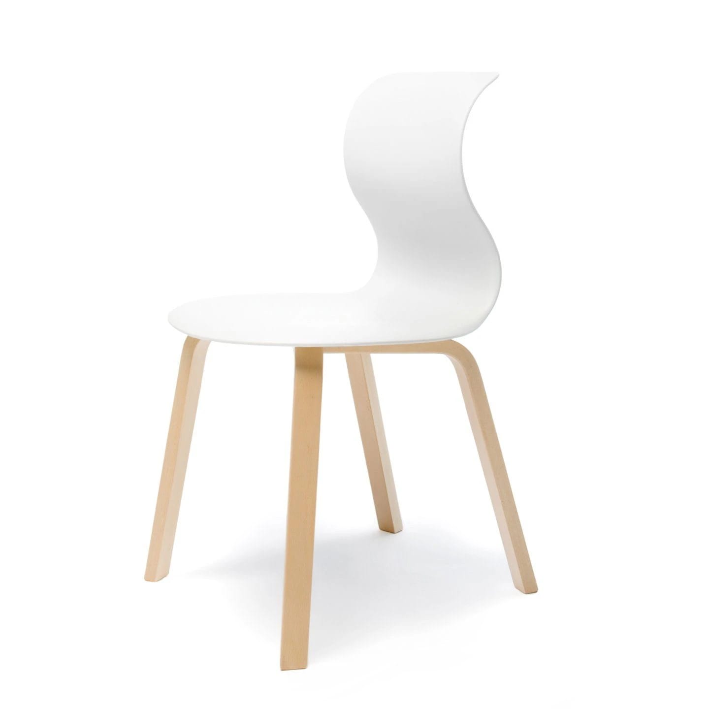 PRO 6 CHAIR (wooden legged)_White