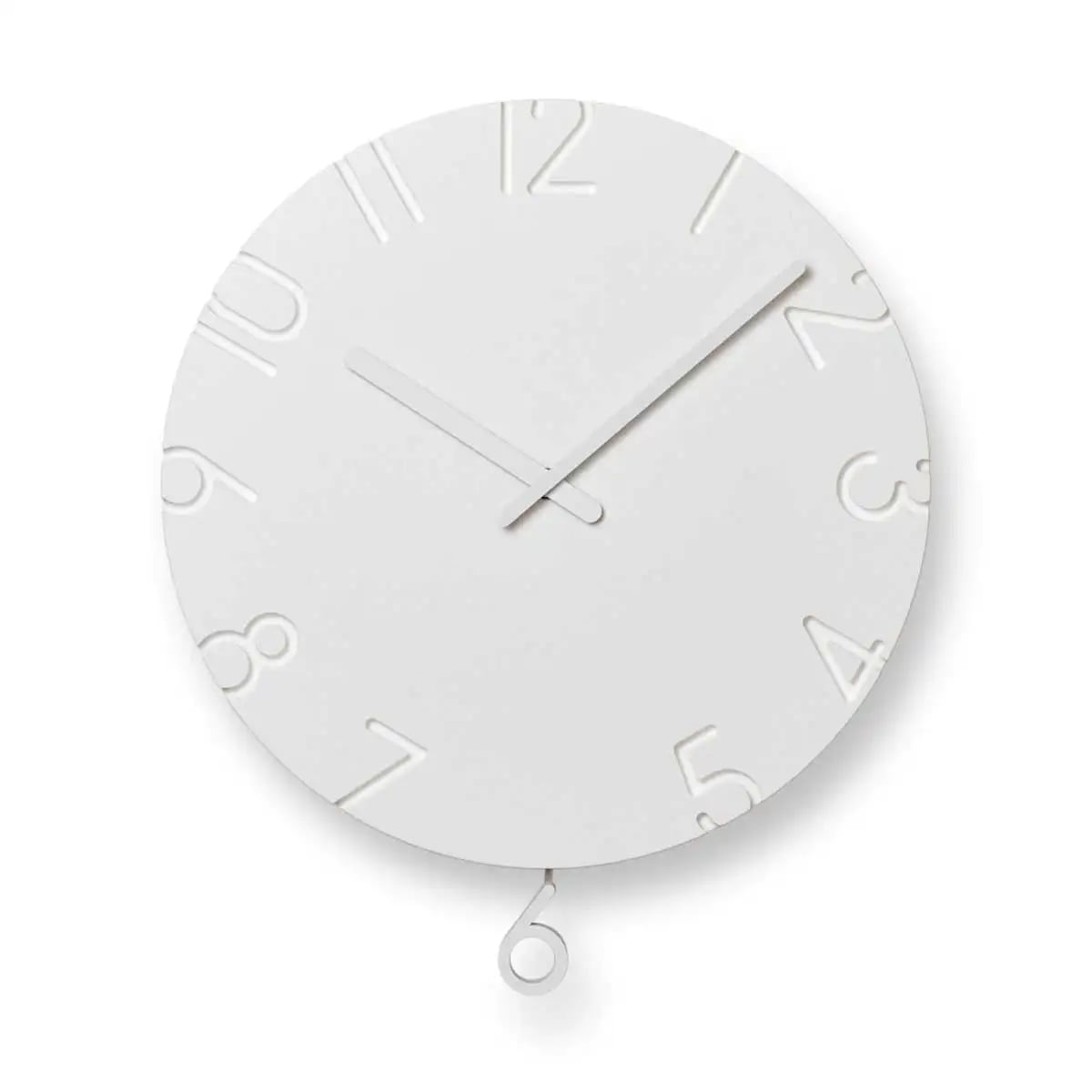 Carved swing clock