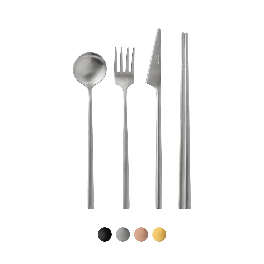 티타늄 커트러리 디너세트 4P 4colors