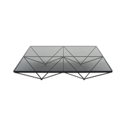 Alanda Coffee Table_Smoky Glass (W1200*D1200*H270)