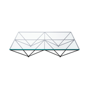 Alanda Coffee Table_Transparent Extra Light Glass (W1200*D1200*H270)