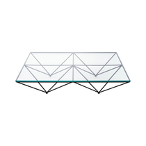 Alanda Coffee Table_Transparent Extra Light Glass (W1200*D1200*H270)