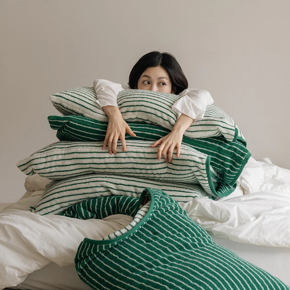 타월 모달 베개커버_숲숲