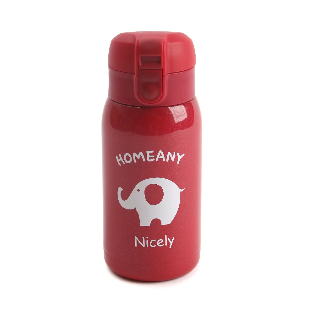 홈애니 원터치 보온보냉병 물병 300ml 레드
