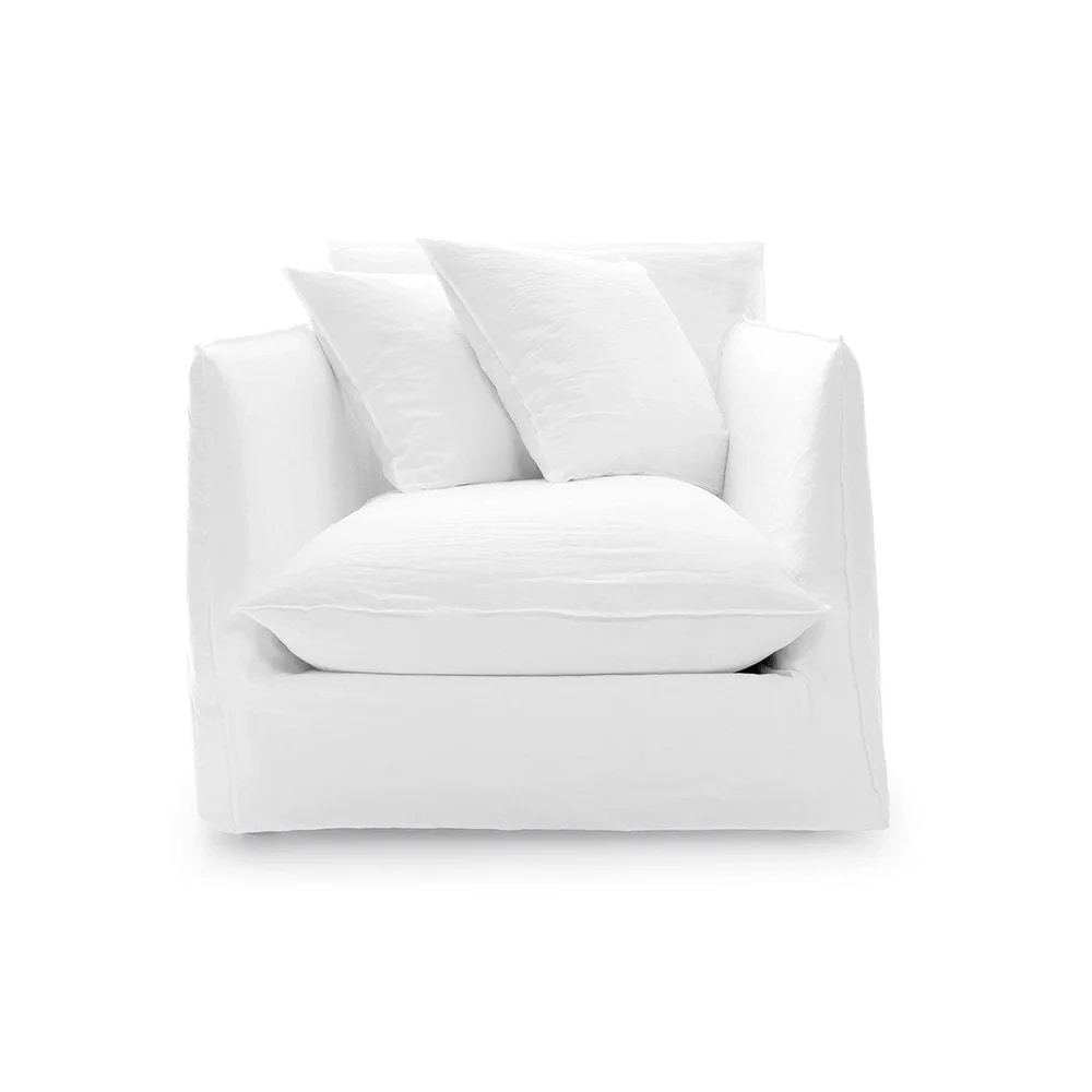 고스트 01 암체어 (CAT.B. basic white fabric)